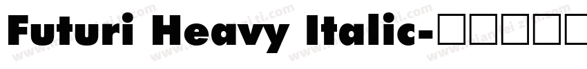 Futuri Heavy Italic字体转换